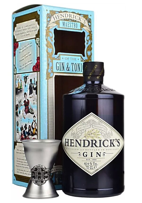 Hendricks con estuche y jigger